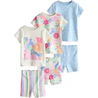 Next Pyjamas ljusblå / rosa / röd / vit