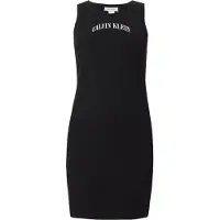 Calvin Klein Jeans Ribbed Embroidered Logo Tank Dress