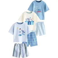 Next Pyjamas kräm / pastellblå / ljusblå