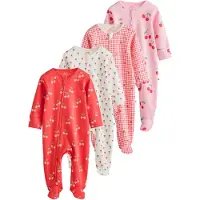 Next Pyjamas grön / rosa / röd / off-white