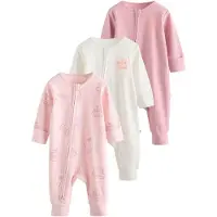 Next Pyjamas beige / neonorange / rosa / pastellrosa