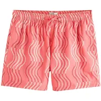 Next Badshorts ljusbeige / hallon / mörkrosa
