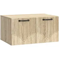 vidaXL Väggmonterad TV-bänk Väggmonterad Sonoma-ek 59,5 x 41 x 30 cm