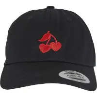 Miss Tee Keps 'Heart Cherries' knallröd / svart / silver