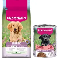 Eukanuba Puppy Large hundfoder med lamm och ris