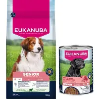 Eukanuba Senior Small Medium hundfoder med lamm & ris