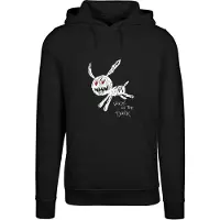 Mister tee Sweatshirt 'Walk In The Dark' röd / svart / vit