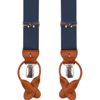 Profuomo Suspenders Petrol Mörkblå Blå
