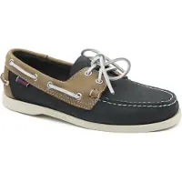 Sebago Båtskor Docksides Portland Navy Beige Blå Mörkblå Storlek