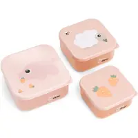 Done by Deer snackbox-set 3 st. - Tiny Farm - Puderrosa