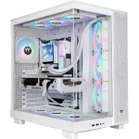Thermaltake View 380 XL TG ARGB Snow White Midi-Tower Datorchassi Snövit