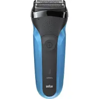 Braun Series 3 310s, Folierakapparat, Svart, Blå, 2 SensoFoil, LED, Batteri, Nickel-metallhydrid (NiMH)