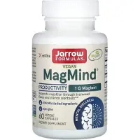 Jarrow Formulas Vegansk Magmind, Produktivitet, 60 Vegetabiliska Kapslar