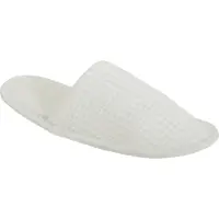 Towel city Handduk City Unisex Waffle Mule Closed Toe Tofflor 8-11 vit