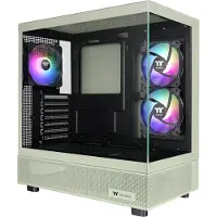 Thermaltake View 270 Plus TG ARGB Matcha Green Midi-Tower Datorchassi GAMER Vit, Svart Sidofönster, 3 Förinstallerade LED-fläktar, Dammfilter, Integrerad