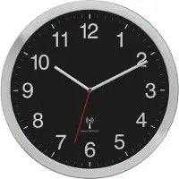 TFA-Dostmann TFA Dostmann 60.3545.01 Radio Väggklocka 400 mm x 50 mm x 400 mm Silver Stor display