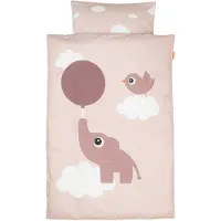 Done by Deer sängkläder - 100% bomull - Babybäddset 70x100 cm - Elphee - Kudde