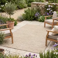 FRAAI Modern matta | Nori Curves taupe hos Volero | 80x150 cm | Polypropen | Enfärgad | Rektangulär | Låg lugg