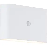 Brilliant Xino G80605/05 LED-utomhusväggbelysning med rörelsedetektor LED LED fast installerad 34 W Vit