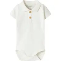 Name it Body k/ä - Hålmönster - Polo - NbmHofman - Cloud Dansare - - 74 - Body K/Ä