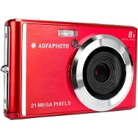 Agfa DC5200 Digitalkamera 21 Megapixel Zoom (optisk): 0 x Röd, Silver Integrerat batteri, med inbyggd blixt