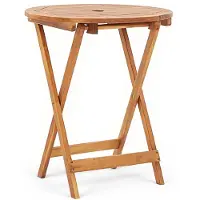 vidaXL Hopfällbart trädgårdsbord 60x75 cm massivt akaciaträ