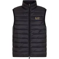 EA7 för män. 8NPQ06_PNGPZ Core Identity vikbar väst svart (4XL), Casual, Polyamid