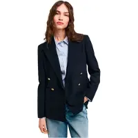 Gant för kvinnor. 4770321 Jacka Club Slim Fit marinblå (38), Casual, Ull, Marino