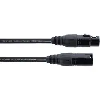 Cordial EM 5 FM XLR Anslutningskabel [1x XLR-kontakt 3-polig - 1x XLR-kontakt 3-polig] Svart