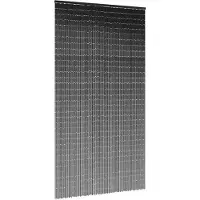 vidaXL Insektsdörrgardin mörkgrå 120x220 cm bambu