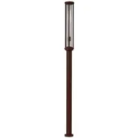 LUCANDE utomhuslampa Alivaro, rostfärgad, 220 cm, E27, IP65 Alivaro , dimbar, Brun / rost, Aluminium / grå / zink, Modern