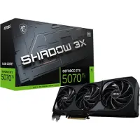 MSI GeForce RTX 5070 Ti 16G SHADOW 3X OC - Grafikkort - GeForce RTX 5070 Ti - 16 GB GDDR7 - PCI Express 5.0 - 3 x DisplayPort, HDMI