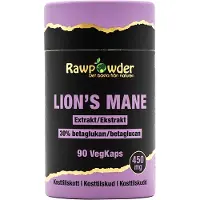 Rawpowder Lion's Mane Extrakt 450mg 90 kapslar
