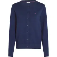 Tommy Hilfiger Fine Knit Jersey Crew Neck Cardigan