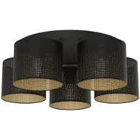 Luminex Taklampa Jovin , dimbar, Svart, Vardagsrum / matsal, Metall, Modern, Taklampa