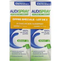 Parasanteonline Audispray Adulte Hygiène de l'Oreille Lot de 2 x 50ml