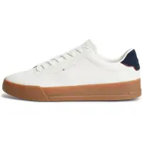 Tommy Hilfiger Logo Court Trainers WiTH Leather