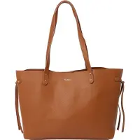 Pepe Jeans för kvinnor. PL0300111 Brun Audrey Script Handväska (OSFA), Casual, Polyuretan