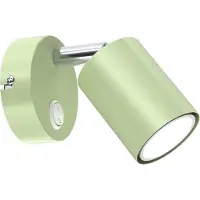 Luminex Spotlight till vägg Fun, ljusgrön, 14 cm hög, justerbar, GU10 Fun , Grön, Vardagsrum / matsal, Metall, Modern, Halogen spots