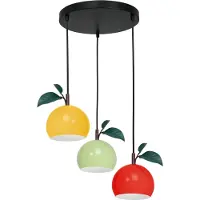 Luminex Hänglampa Apple mix , dimbar, Svart, Vardagsrum / matsal, Metall, Pendellampa