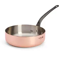 De Buyer 6462.24, Rund, Sautépanna, Koppar, Rostfritt stål, Koppar, 3,1 l