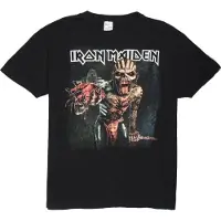 Ginza.se Iron Maiden: Unisex T-Shirt/The Book of Souls European Tour V.1 (Black) (Back Print) (Medium)