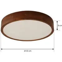 LINDBY Taklampa Tanju , dimbar, Mörkt trä, Vardagsrum / matsal, Trä, Taklampa