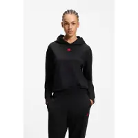 HUGO för kvinnor. 50556816 Signature sweatshirt svart (S), Hemkläder, Bomull, Lång ärm