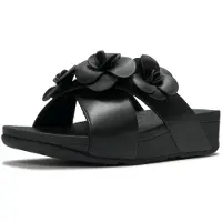 FitFlop Lulu Flower Polyuretan Kvinnors Svarta Sandaler