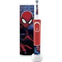 Oral-B D100 Spiderman Elektrisk Tandborste Med Etui