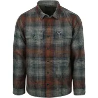 Superdry Överskjorta Miller Ullblandning Ombre Flerfärgad Brun Grå Mångfärgad Storlek