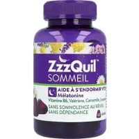 Zzzquil Sommeil 60 tuggummin, kosttillskott hjälper till att somna snabbt melatonin