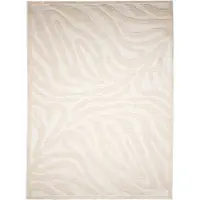 FRAAI Tvättbar matta | Dunya Zebra vit hos Volero | 230x330 cm | Polyester | Djurmönster | Rektangulär | Låg lugg
