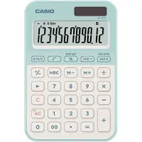 Casio MS-20YC, Skrivbord, Grundläggande, 12 siffror, Batteri/solcell, Ljusgrön